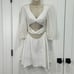 Majorelle Cambria Mini Dress Ivory White Cutout Long Sleeve Crochet Small New