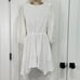 Majorelle Cambria Mini Dress Ivory White Cutout Long Sleeve Crochet Small New