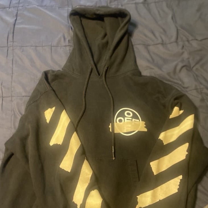 Off white tape hoodie