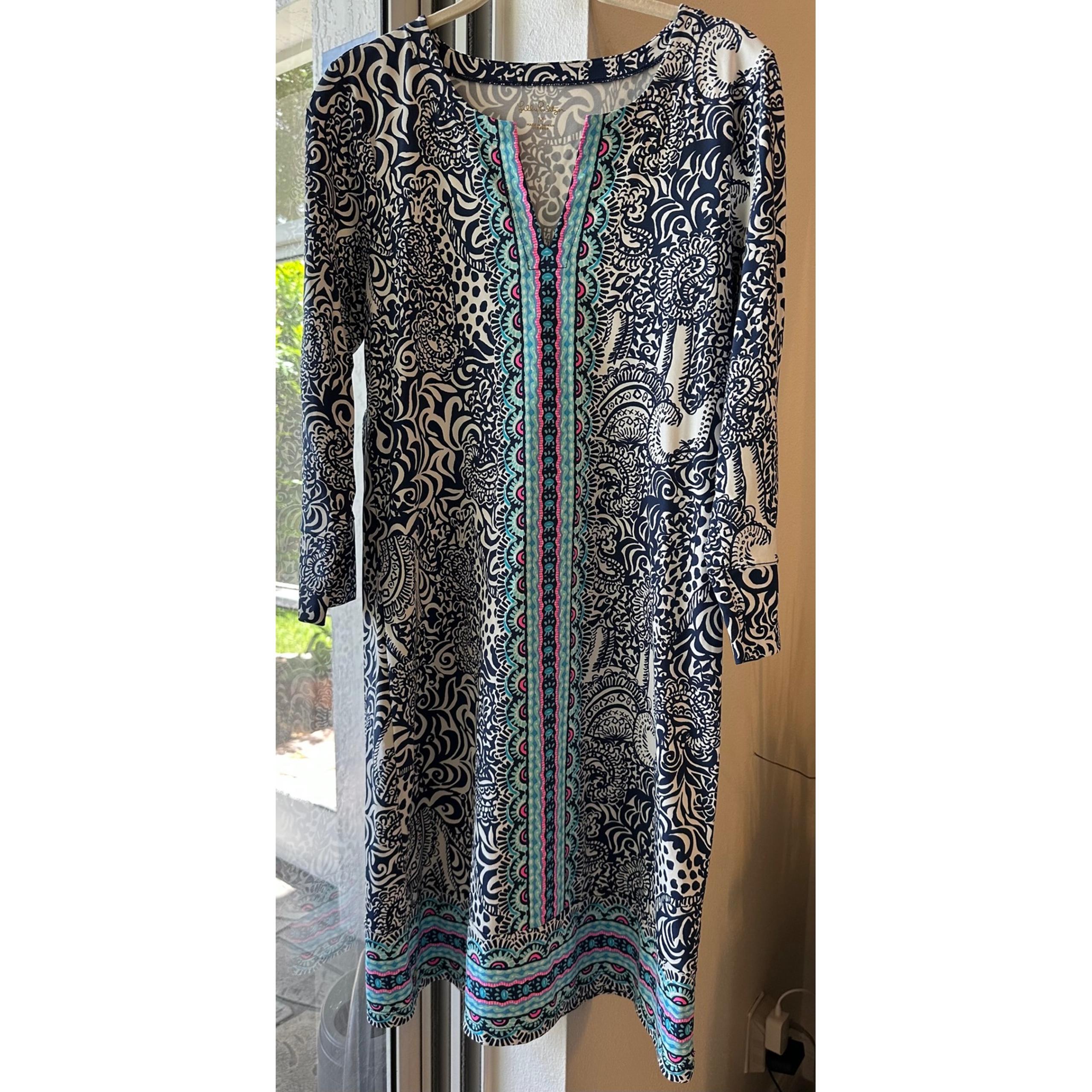 Lilly Pulitzer Nadine chilly lilly high tide purrfect set size M EUC