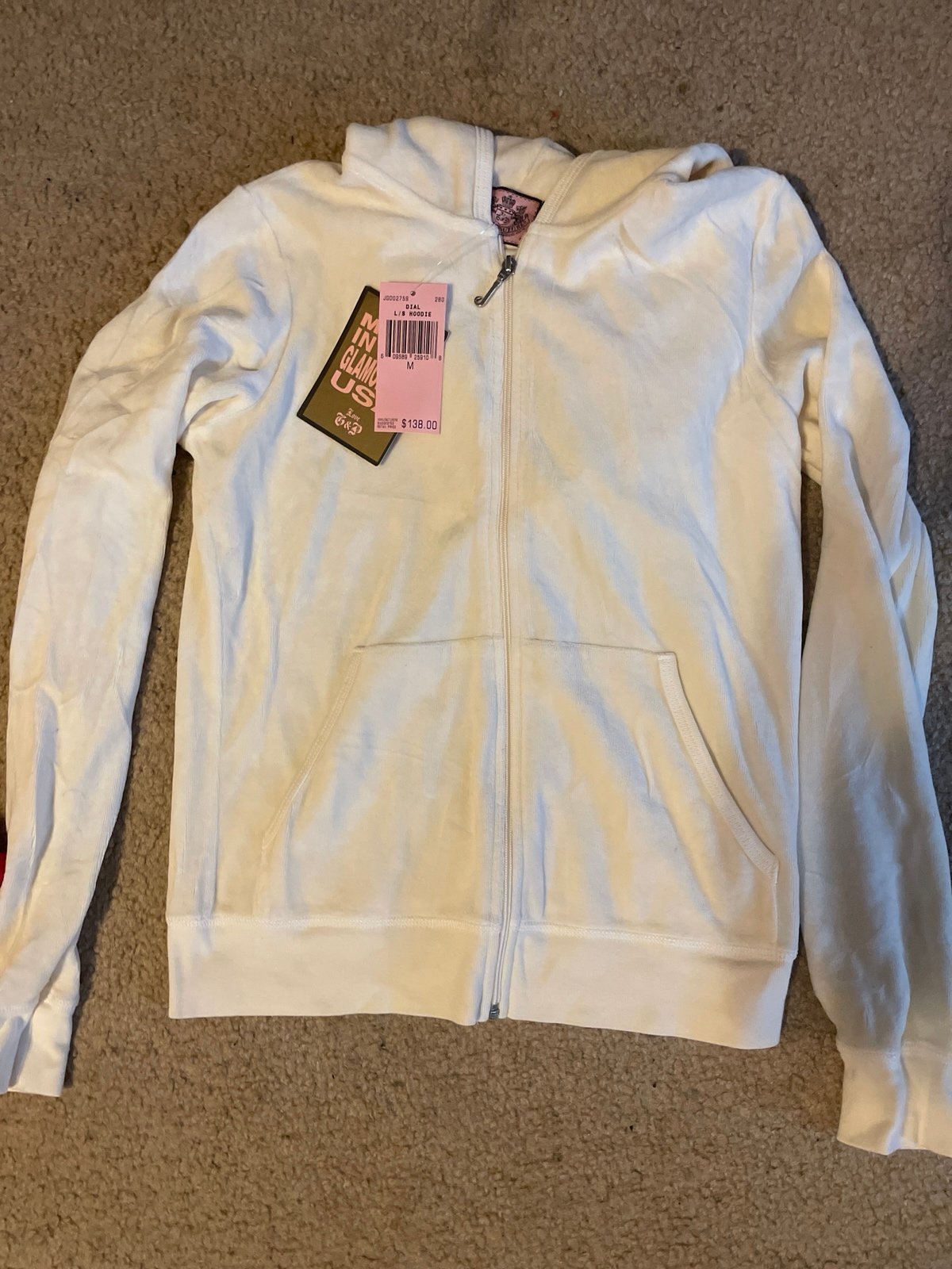 BNWT cream vintage juicy couture tracksuit jacket