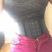 Small Black LATEX Rubber Waist Trainer