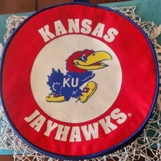 4 Kansas UNIVERSITY Jayhawks tailgate GameDay picnic plates w/ Cutlery and bag