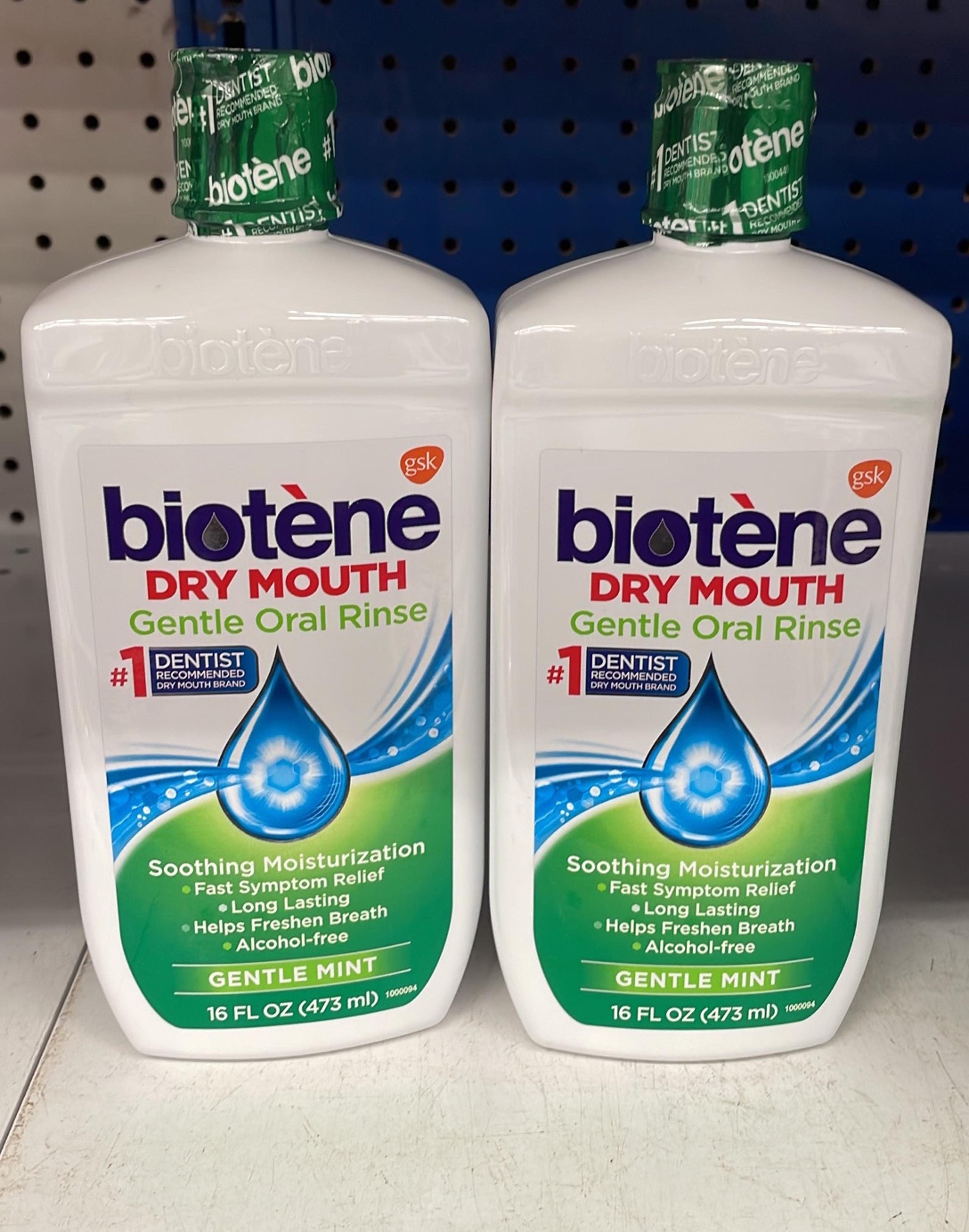 Biotene Dry Mouth Gentle Oral Rinse 16oz - lot of 2