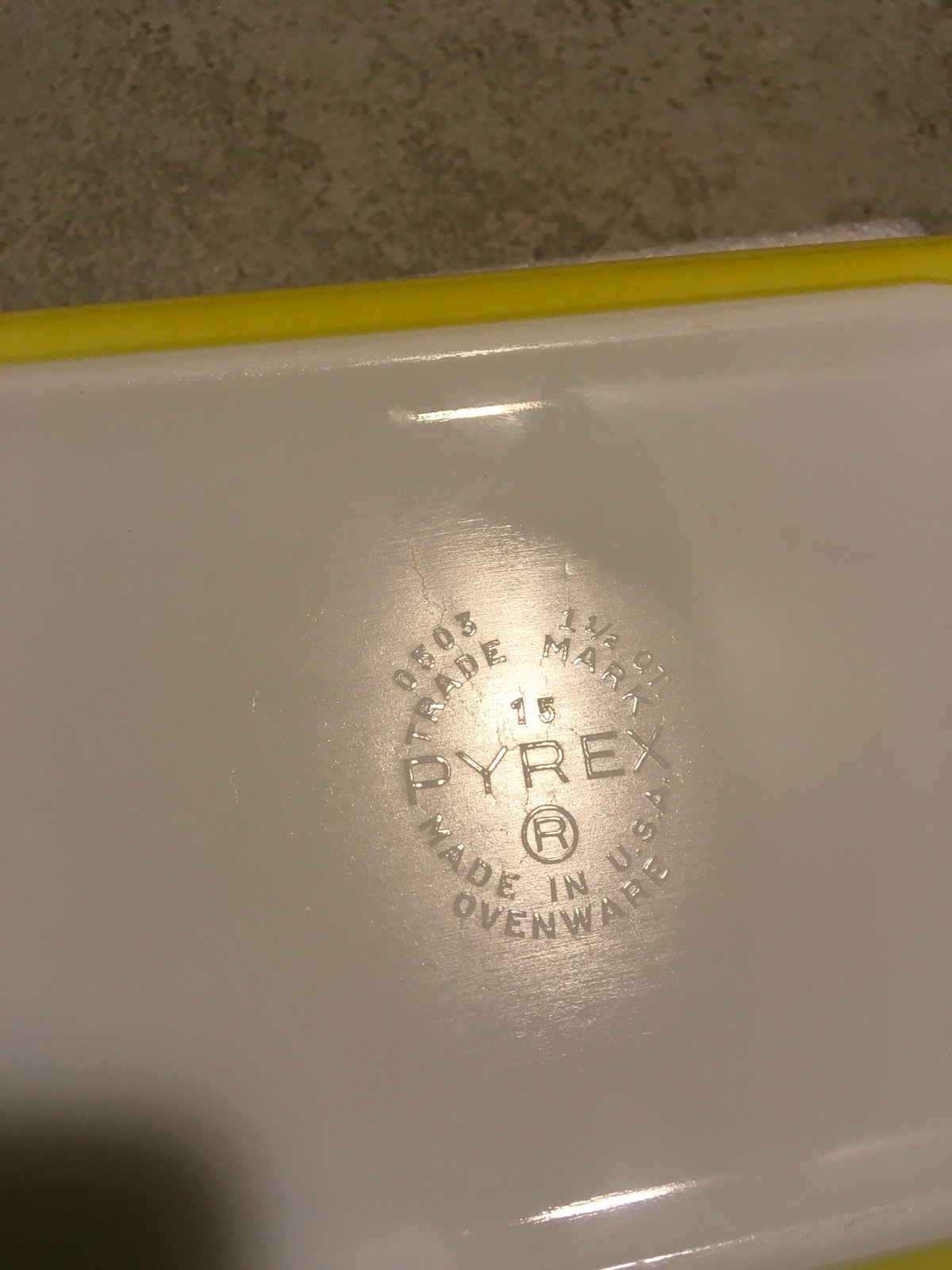 Pyrex 503 town and country refrigerator dish