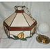 Vintage Tiffany Style Floral Stained Glass Hanging Pendant Swag Light Fixture