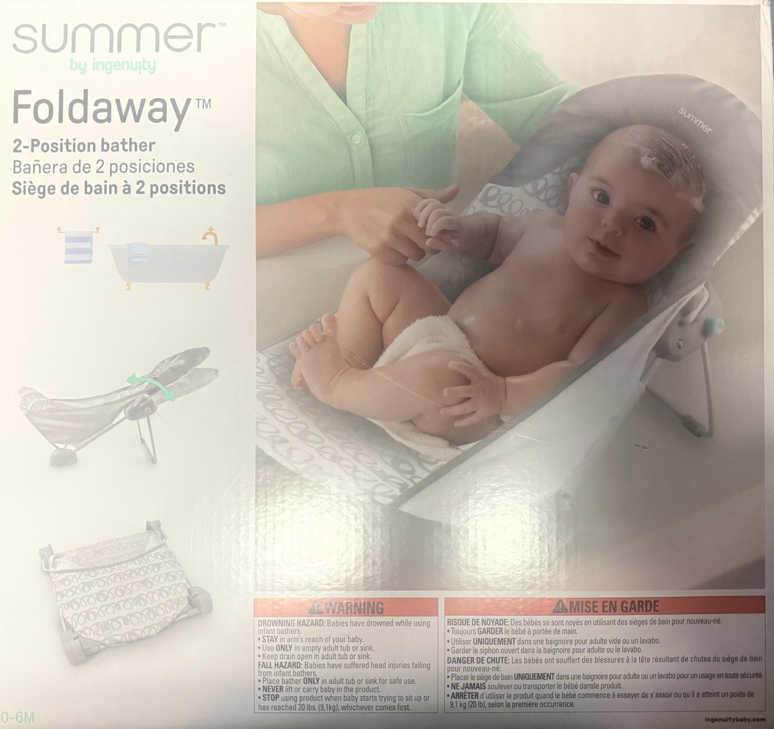 Summer by Ingenuity Foldaway 2-Position Baby Bather