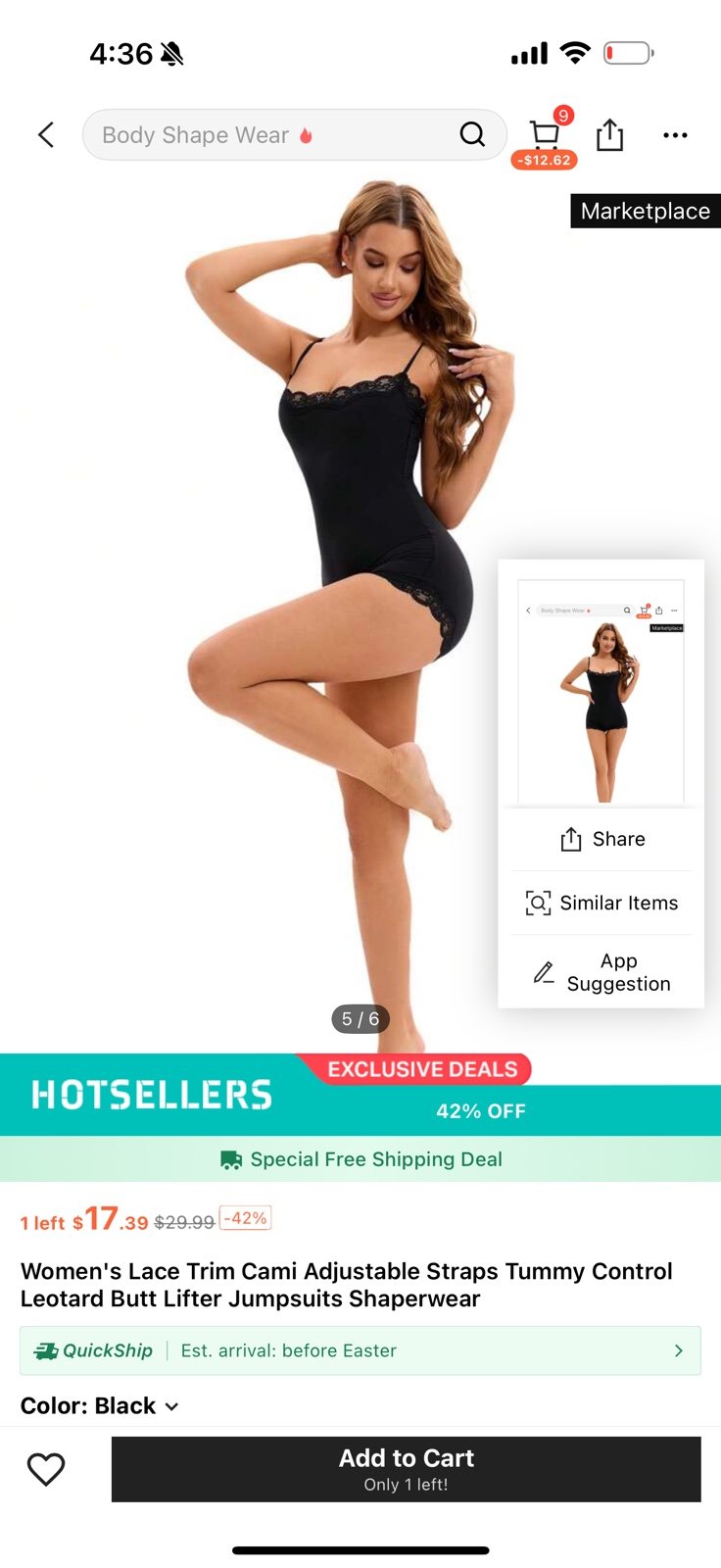 Pack of shein lingerie for women size L, XL
