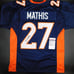 Damarri Mathis Signed Autographed Denver Broncos Blue Jersey Pitt JSA COA