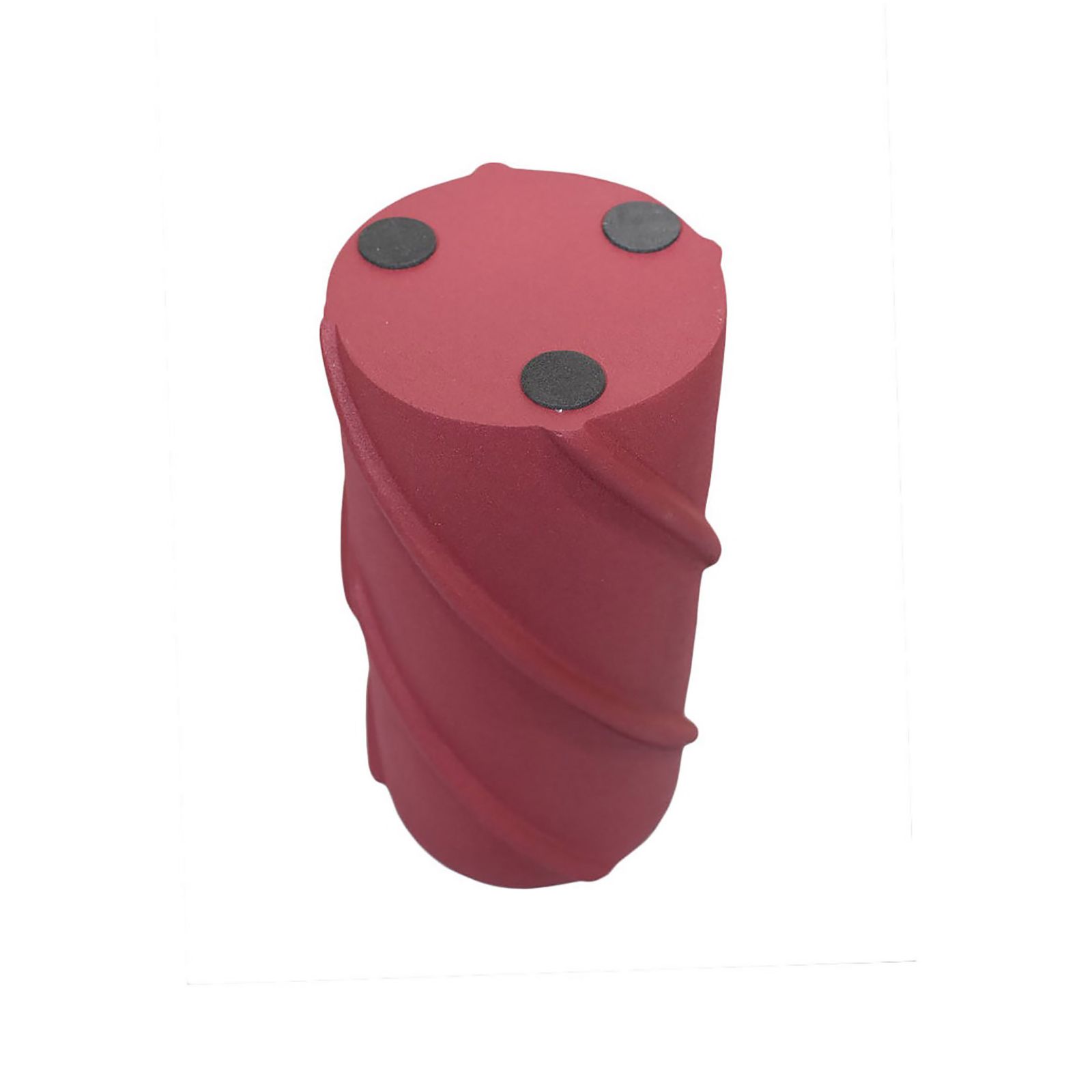 Aluminium Geometric Red Cylinder Vase