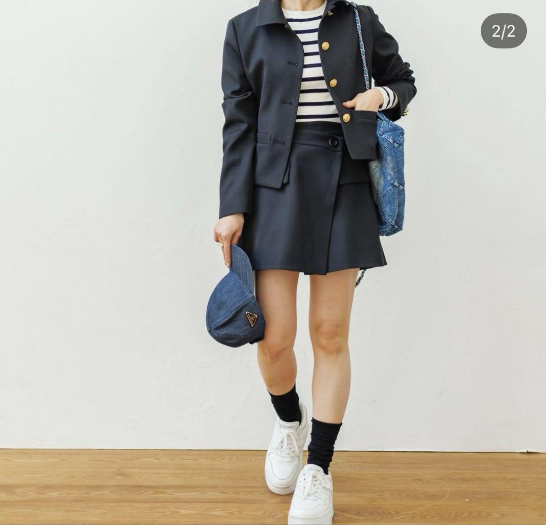 【新品】Bluelea Wrap culotte skirt 36 beige Bluelea wrap culotte skirt, black, size 36, brand new and