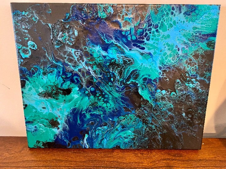 Monarch Blues Painting