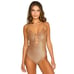 Beach Bunny Katrina One Piece Swimsuit Women's Gold Size Large?