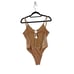 Beach Bunny Katrina One Piece Swimsuit Women's Gold Size Large?
