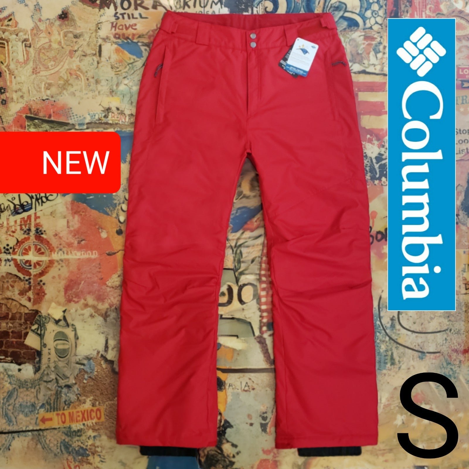 110 New Columbia Mens Bugaboo Insulated Snowboard Pant / Ski Pant! S