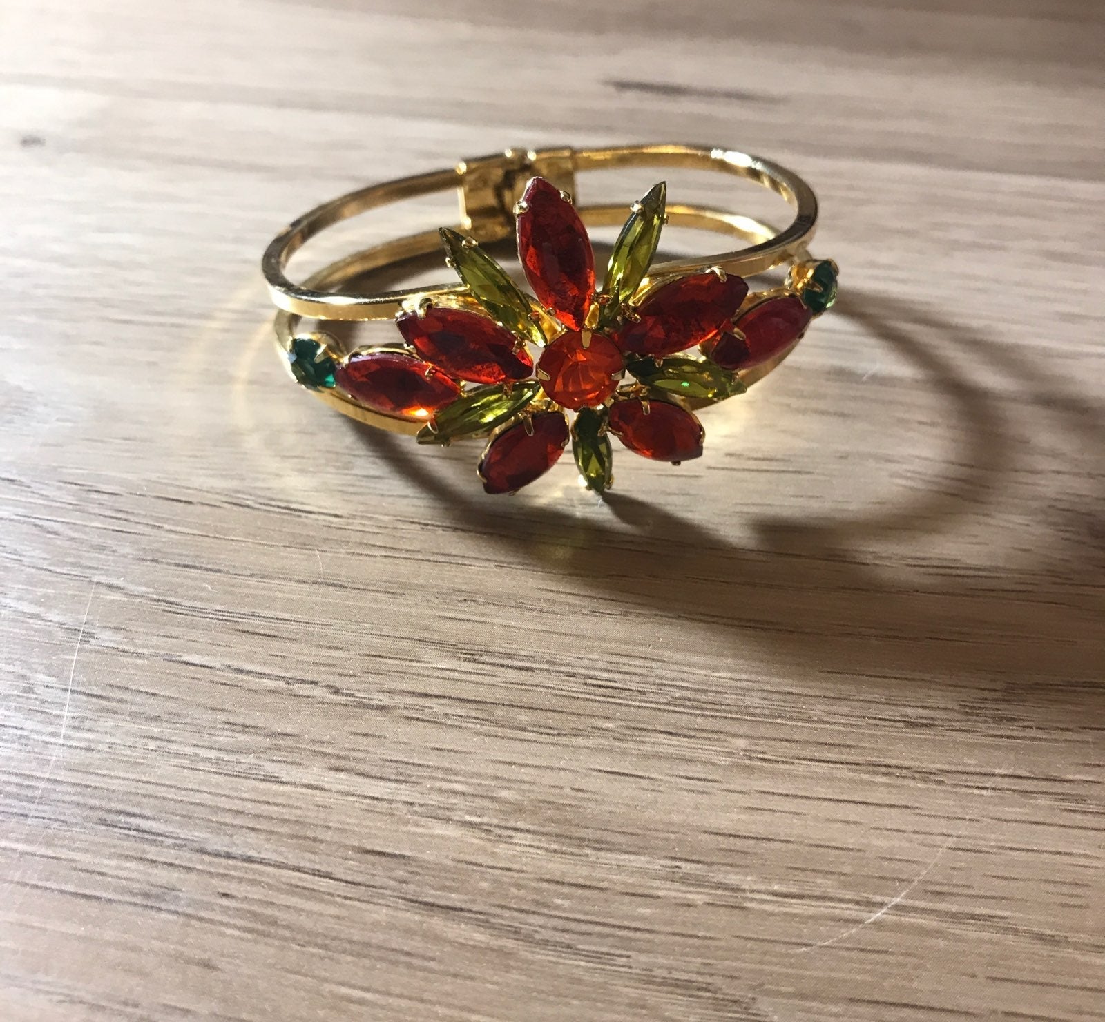 Alex and Ani Rhinestone Flower Bangle