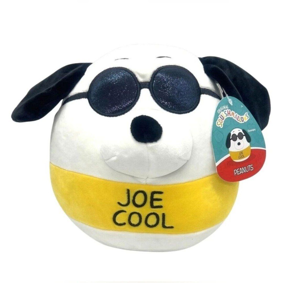 NWT Squishmallows 10 Snoopy Joe Cool Peanuts Sunglasses Stuffed Animal Plush