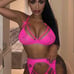 Bralette garter set