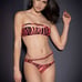 Agent Provocateur Tori Black Coral Zebra Bikini Top AP3 Medium NWT