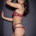 Agent Provocateur Tori Black Coral Zebra Bikini Top AP3 Medium NWT