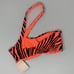 Agent Provocateur Tori Black Coral Zebra Bikini Top AP3 Medium NWT
