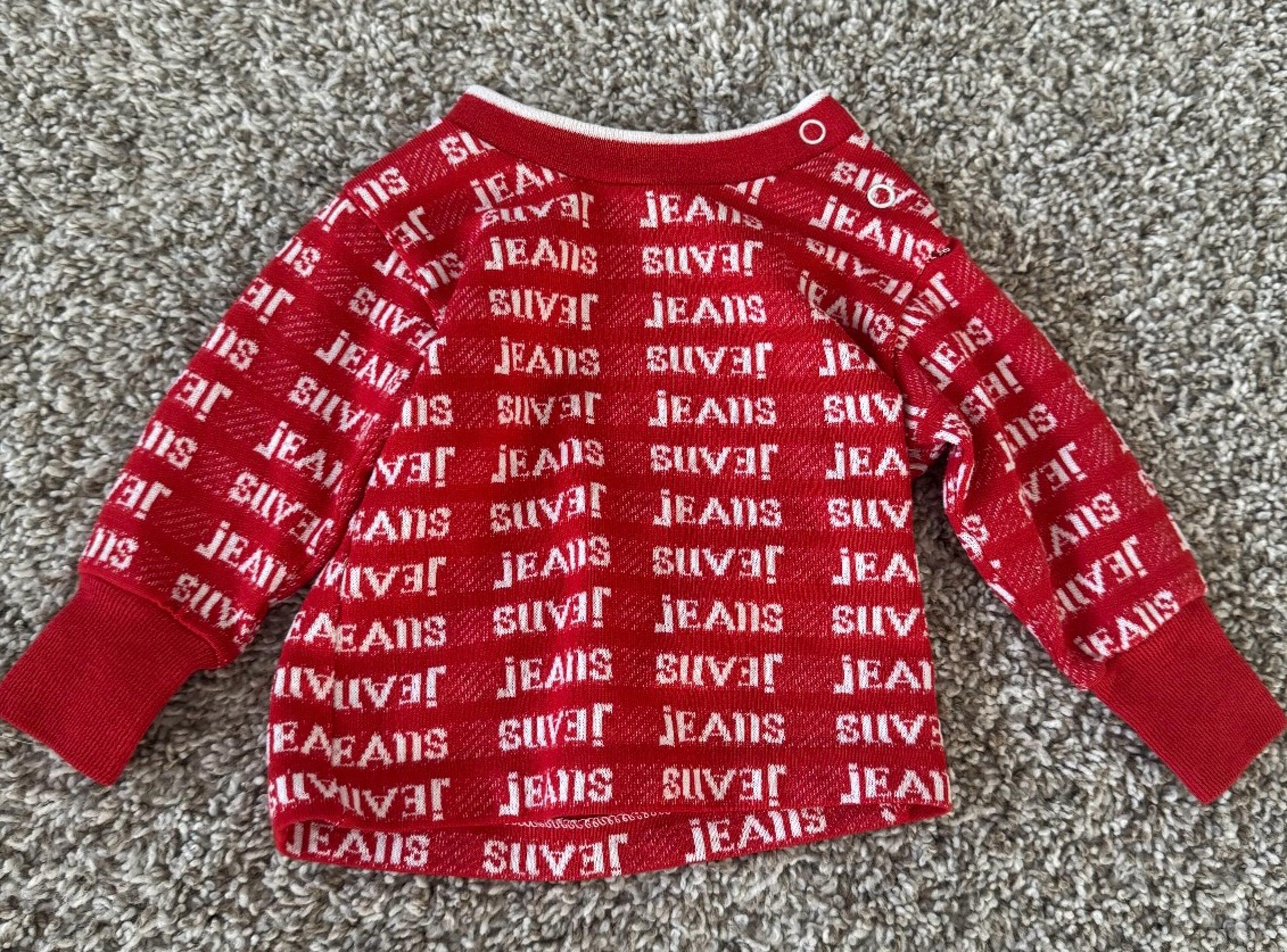 vintage healthtex red jeans long sleeve