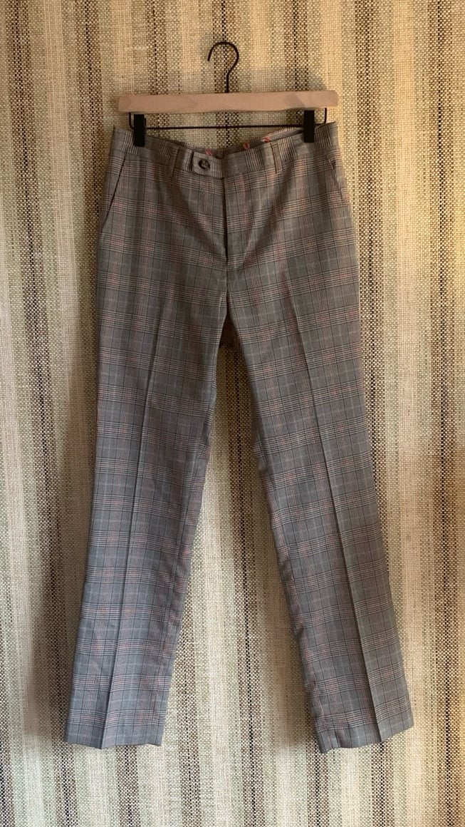 Paisley and Gray Slim Fit Pants Women Formal Pants Size 30/32 L Business Wear