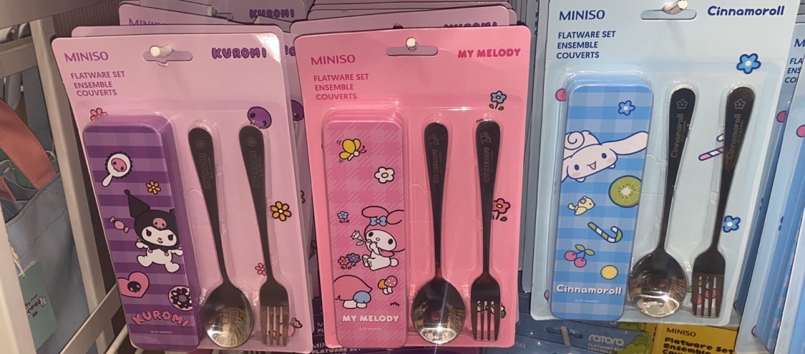 Miniso Sanrio Spoon and Fork Set