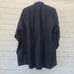 Jared Lang Mens Luxury Dress Shirt Size 18 Navy Blue Flip Cuff NWT *size