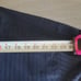 Jared Lang Mens Luxury Dress Shirt Size 18 Navy Blue Flip Cuff NWT *size