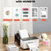 MUNBYN Wireless Label Printer Wi-Fi Thermal Printer for AirPrint iPhone macOS