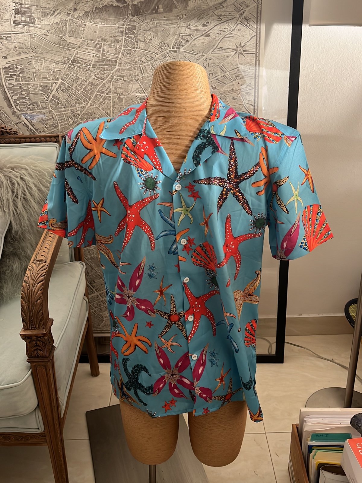 Versace Starfish Print Shirt