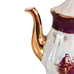 GNA Fine Porcelain 8.5 Tea Pot GOLD Hand Painted Victorian Courtship Iridescent