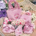 Sanrio x Maison de fleur Marron Cream square pouch & cosmetic storage bag