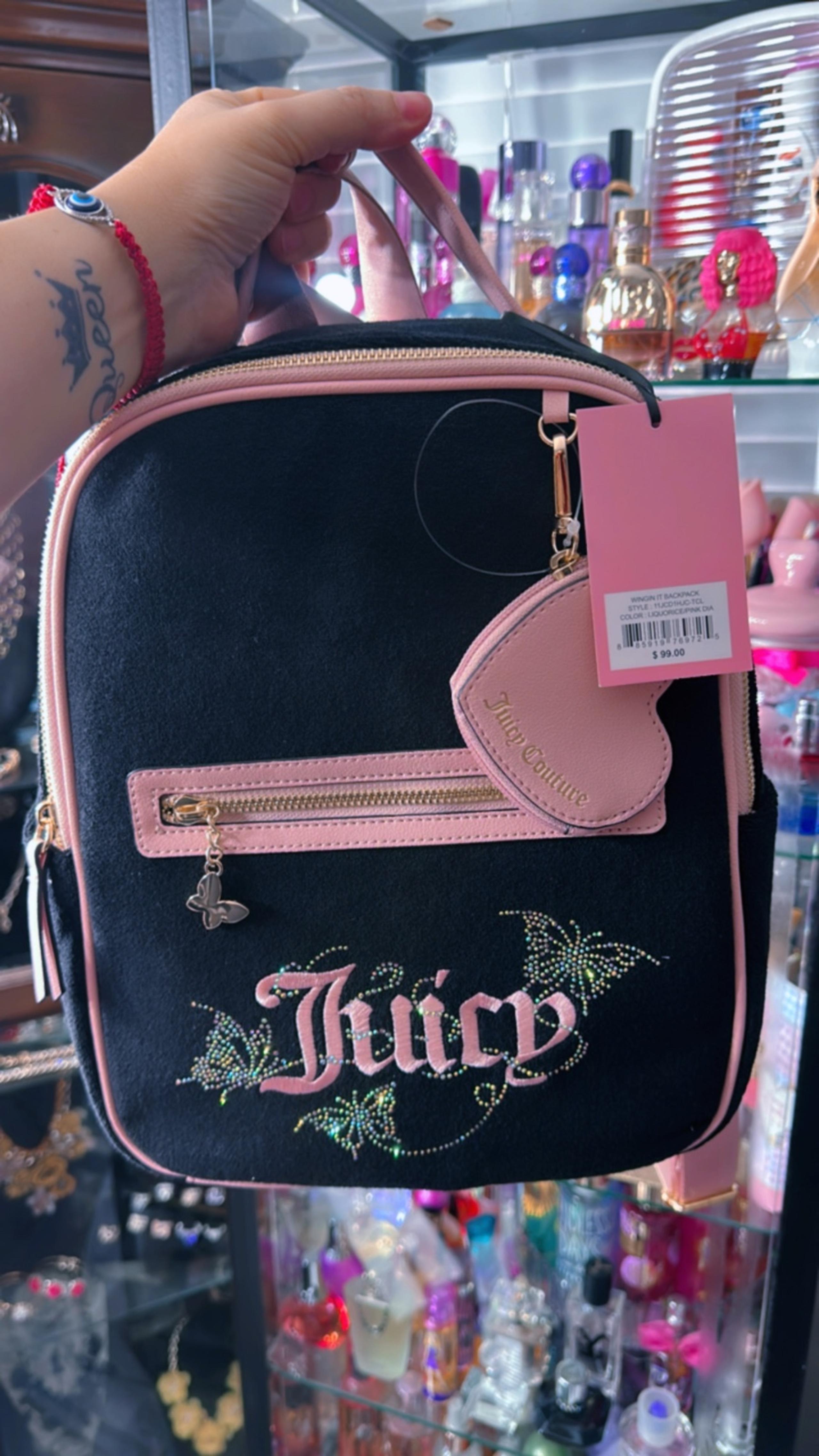 Juicy Couture Black WINGIN’ IT Backpack