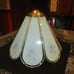 Reserved 7 vintage replacement glass shade panels for touch lamp