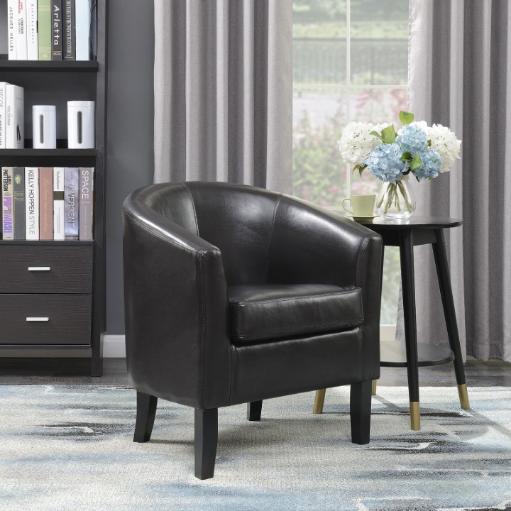 Modern Luxury Club Chair Black or Brown