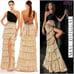 Mac Duggal 26742 Metallic One Shoulder Ruffle Tiered Gown Size 0 Gold Black