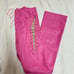 I.AM.GIA Xenia Pants - Pink Faux Leather, Lace-Up