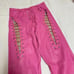 I.AM.GIA Xenia Pants - Pink Faux Leather, Lace-Up