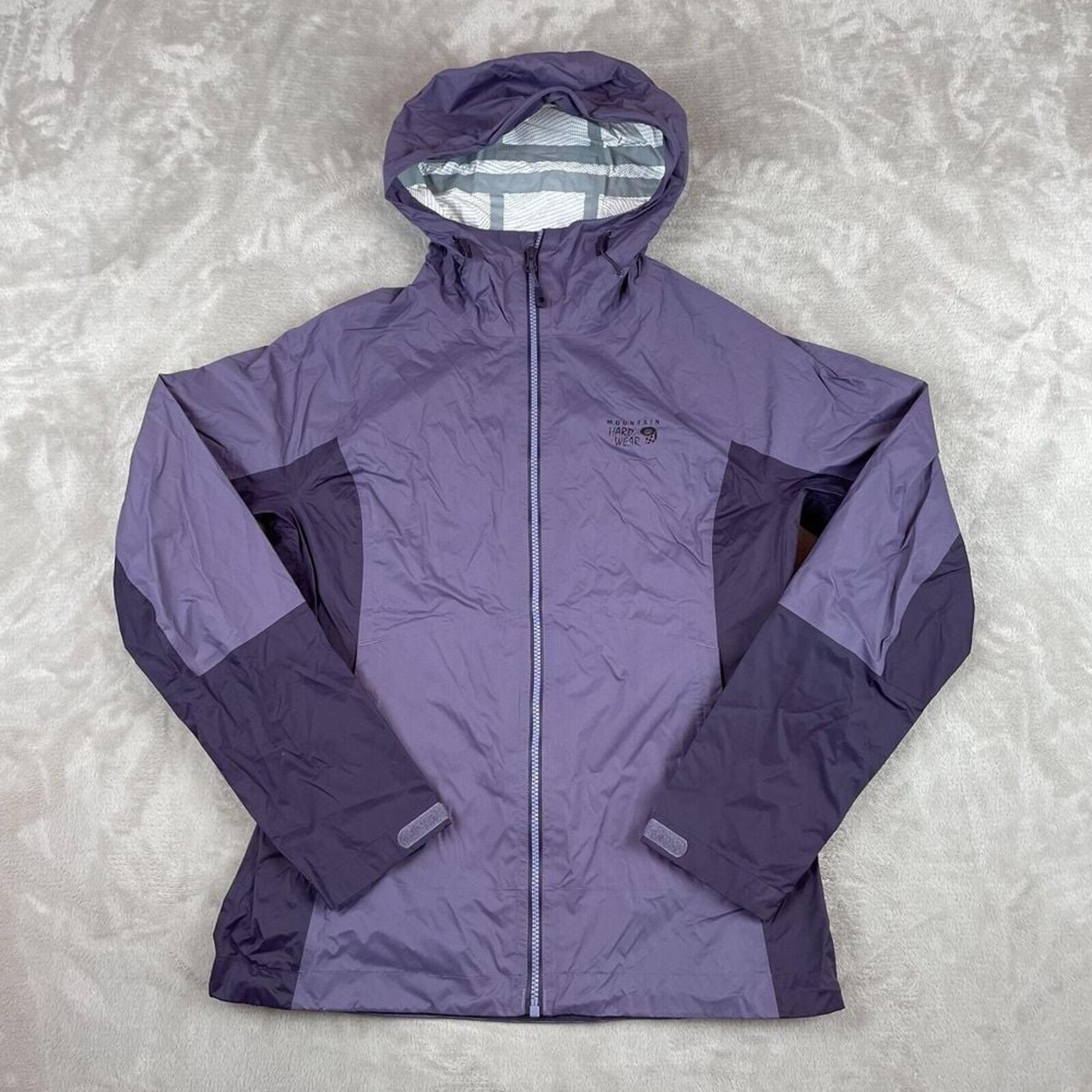 Mountain Hardwear Jacket Women Medium Purple Exponent Waterproof Hooded NWOT