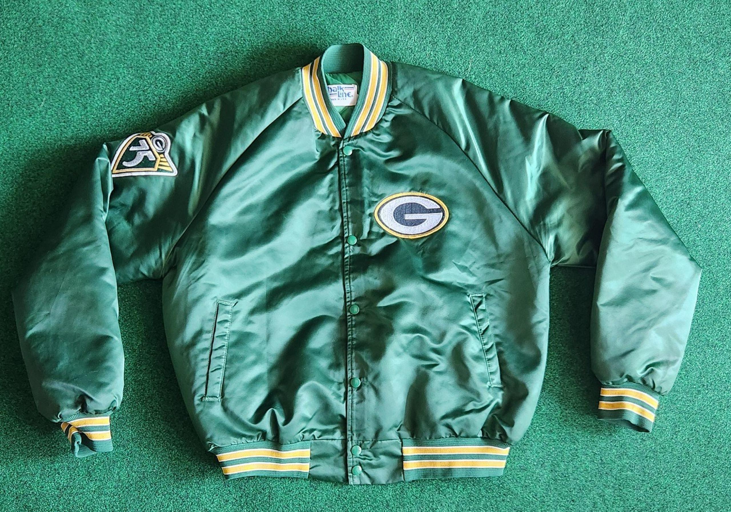Vintage Chalk Line 90s Green Bay Packers 75th Anniversary Jacket Men Large