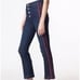 Veronica Beard Jeans Women’s 27x26 Carolyn 10 Baby Boot Red Side Stripes