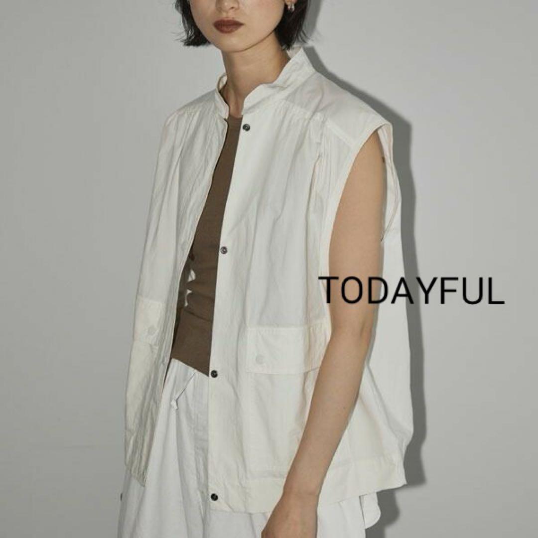 若者に人気のブランド Excellent condition ○ TODAYFUL Flap Pocket Cotton Vest トップス