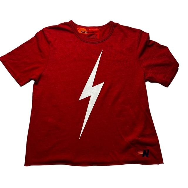 Aviator Nation Kids Bolt Tee Red Small