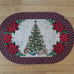 Holiday Tree Braided Accent Rug