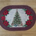 Holiday Tree Braided Accent Rug