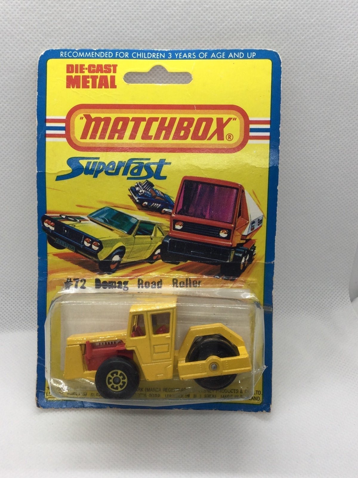 Vintage Matchbox Lesney No. 72 Bomag Road Roller MOC 1976