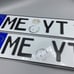 REAL GERMAN LICENSE PLATE Pair AUTO NUMBER CAR TAG VW AUDI BMW MERCEDES BENZ