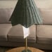 Lillian August Green Wicker Rattan Lamp